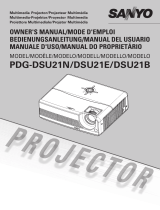 Sanyo PDG-DSU21E User manual