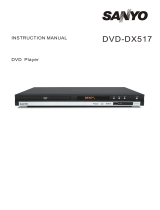 Sanyo DVD-DX517 User manual