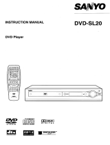 Sanyo DVD-SL20 User manual