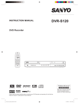 Sanyo DVR-S120 User manual