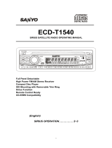 Sanyo ECD-T1540SIR User manual