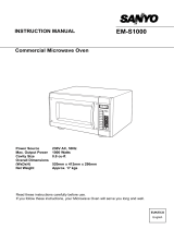 Sanyo EM-S1000 User manual