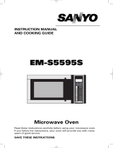 Sanyo EMS5595S - Microwave 0.9 Cubic Feet User manual