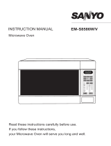 Sanyo EM-S8586W User manual