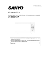 Sanyo EM-S8597W User manual
