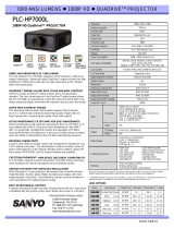 Sanyo HP7000L User manual