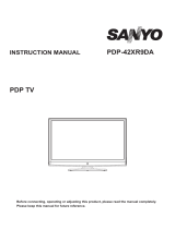 Sanyo PDP-42XR9DA User manual