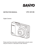 Sanyo VPC-S1415 User manual