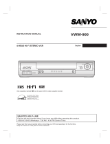 Sanyo VWM900 User manual