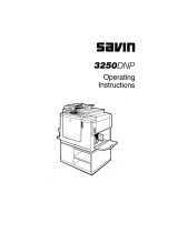 Savin 3250DNP User manual