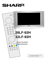 Sharp 28lf-92e User manual