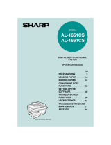 Sharp AL1661CS User manual