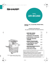 Sharp AR-BC260 User manual