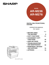 Sharp AR-M276 User manual