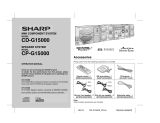 Sharp CP-G15000 User manual