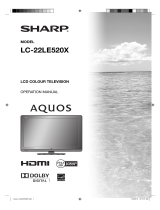 Sharp Aquos LC-22LE520X User manual