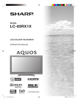 Sharp LC-65RX1X User manual