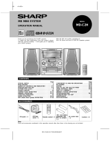 Sharp MD-C2H User manual