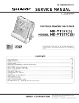 Sharp MD-MT877C User manual