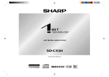 Sharp SD-CX1H User manual