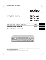 Sanyo SRT-8168 User manual