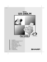 Sharp UX-340LM User manual