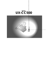 Sharp UX-CC500 User manual