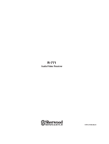 Sherwood R-771 User manual