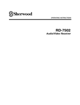 Sherwood RD-7502 User manual