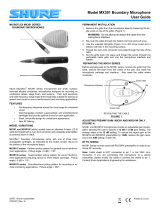 Shure Microphone MX391 User manual