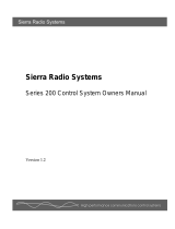 Sierra 200 User manual