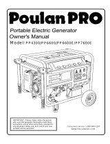 Poulan PP6600E User manual