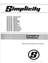 Simplicity 045 User manual