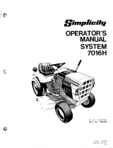 Simplicity 1690014 User manual