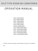Haier HSU-07RS03/R2, HSU-09RS03/R2, HSU-12RS03/R2, HSU18RS03/R2, HSU-22RS03/R2, H2SM-18HS03/R2(DB), HSU-12HS03/R2(DB), HSU-18HS03/R2(DB), HSU-22HS03/R2(DB), HSU-12HSB03/R2(DB) User manual