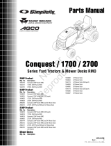 Simplicity 1700 User manual