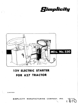 Simplicity 530 User manual