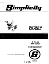 Simplicity 742 User manual