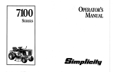 Simplicity 7100 Series User manual