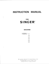 SINGER 1669U User manual