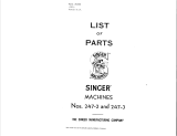 SINGER 247-3 User manual