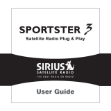 Sirius Satellite Radio Starmate 3 User manual