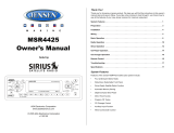 Audiovox MSR4425 User manual