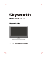Skyworth LCD-32L16 User manual