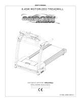 Smooth Fitness 6.45M Motorized Treadmill User manual