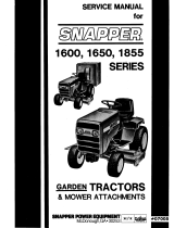 Snapper 1600, 1650, 1855 User manual
