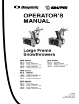 Snapper L1226E User manual