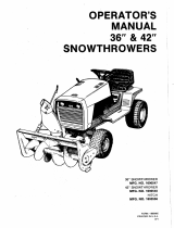 Snapper HITCH FOR SNOWTHROWER, 42", 36" SNOWTHROWER ATTACHMENT User manual