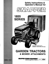 Simplicity OPERATOR'S MANUAL AND MOWER ASSEMBLY INSTRUCTIONS FOR SNAPPER MODEL 1855A User manual