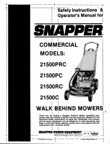 Snapper 21500PC User manual